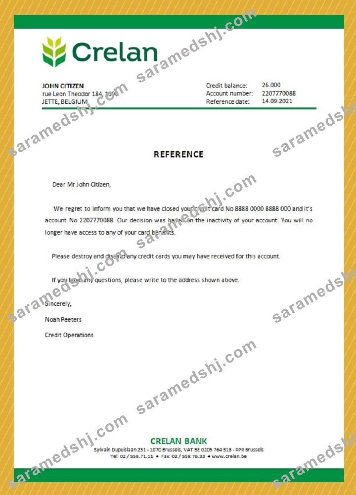 Belgium_Crelan_closure reference